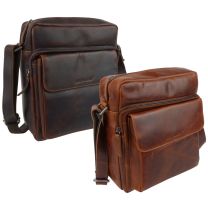 Rowallan of Scotland Mens Leather North South Cross Body Bag 