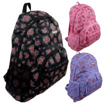 Ladies Girls Floral Backpack Rucksack  by Hi-Tec School College Bag Travel