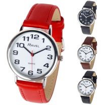 Unisex Fashion Watch RAVEL Classic BOLD Numbers Easy Read 