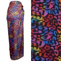 Ladies Beach Cover Up Colourful Sarong Animal/Leopard Print