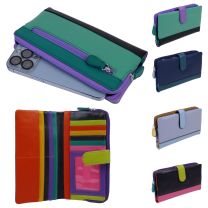 iLi New York Ladies Leather Smart Phone Wallet RFID 