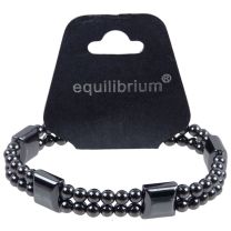 Equilibrium Quality Mens Ladies Stretchy Expandable Hematite .3mm Bead Bracelet