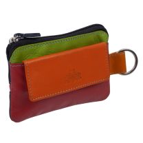 Rowallan Leather Unisex Coin Purse/Key Case Multicolour