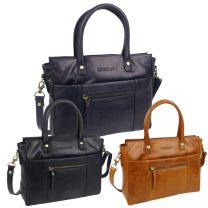 Rowallan of Scotland Leather Compact Ladies Top Grip Shoulder Bag Sapporo Collection