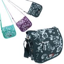 Ladies Girls Medium Hibiscus Shoulder/Travel Cross Body Bag by RED X Floral