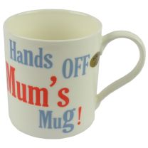 Hands Off Mum's Mug Cup by The Leonardo Collection Fine China Gift Boxed