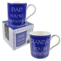 Dad/Grandad You're Awesome Mug Cup by Leonardo Gift Boxed Fathers Day