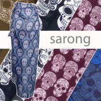 Pickled Moon Unisex Sarong Skull Design