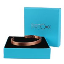 Slim Magnetic Therapy Bangle/Bracelet 6 Magnets 6mm Matt Copper Health Rare Earth NdFeB