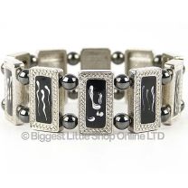 Ladies Magnetic Hematite Bracelet Pretty Magnet Therapy Free Gift Boxed