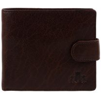 Mens Vintage Buffalo Leather Tabbed Wallet Rowallan of Scotland Verona Collection Change Section