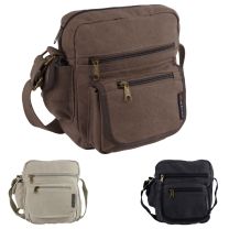 Metro Small Washed Canvas Cotton Utility Bag Travel Holiday Festival