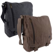 Metro Washed Canvas Cotton North South Messenger Bag Work/Travel
