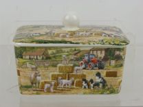 Collie & Sheep Butter Dish The Leonardo Collection Gift Boxed