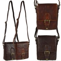 Compact Buffalo Leather Cross Body Bag By Prime Hide Shoulder Travel