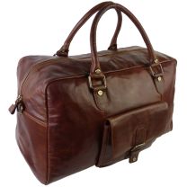Mens Buffalo Leather Holdall Bag By Prime Hide Trent Collection (Rodeo)