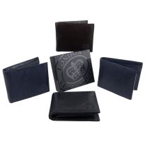 London Leathergoods Mens Tri-Fold Banknote, Coin & Card Wallet Boxed or Unboxed