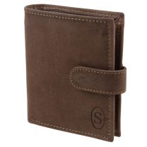 Mens North South Hunter Leather Wallet with Tab Savannah - Gift Boxed