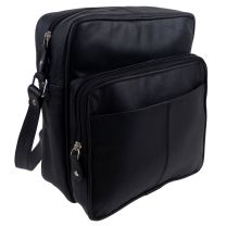 Prime Hide Ranger Black Leather Cross Body Man Bag 