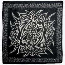 Pickled Moon Celtic Wall Hanging Black Tribal Scarf