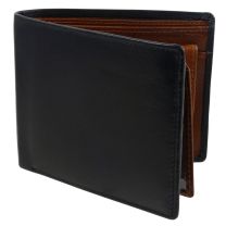 Mens Quality Black and Brown Leather Wallet by Oakridge