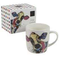 China Mug With Kooks Connie Cow Design by Bug Art 