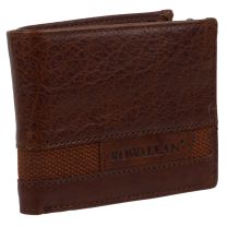 Mens Bi-Fold Buffalo Leather Wallet by Rowallan Panama Gift Box Rugged Stylish