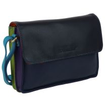 Rowallan of Scotland Ladies Leather Mini Rainbow Cross Body Bag