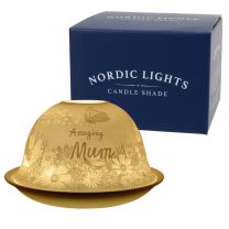 Nordic Light Amazing Mum Candle Shade White Bone Porcelain 
