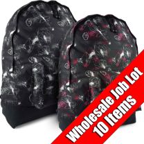WHOLESALE PK 10 Mens Ladies Galaxy Backpack Rucksack Travel by Obsessed