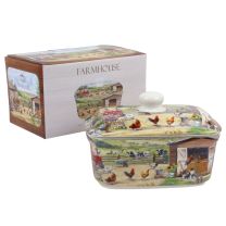  FarmYard Scene Butter Dish  The Leonardo Collection Gift Boxed