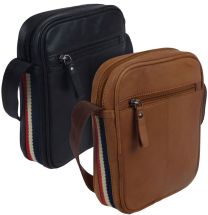 Primehide Leather Mens Texan Small Compact Cross Body Bag