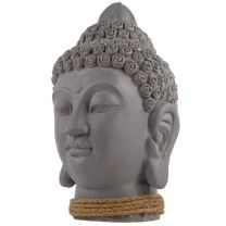 Large 33cm Heavy Plaster Thai Buddha Head Figurine Buddhist Figure Statue 