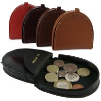 Handy Mens Gents Leather Coin Tray Change Holder Wallet Purse in 3 Colours