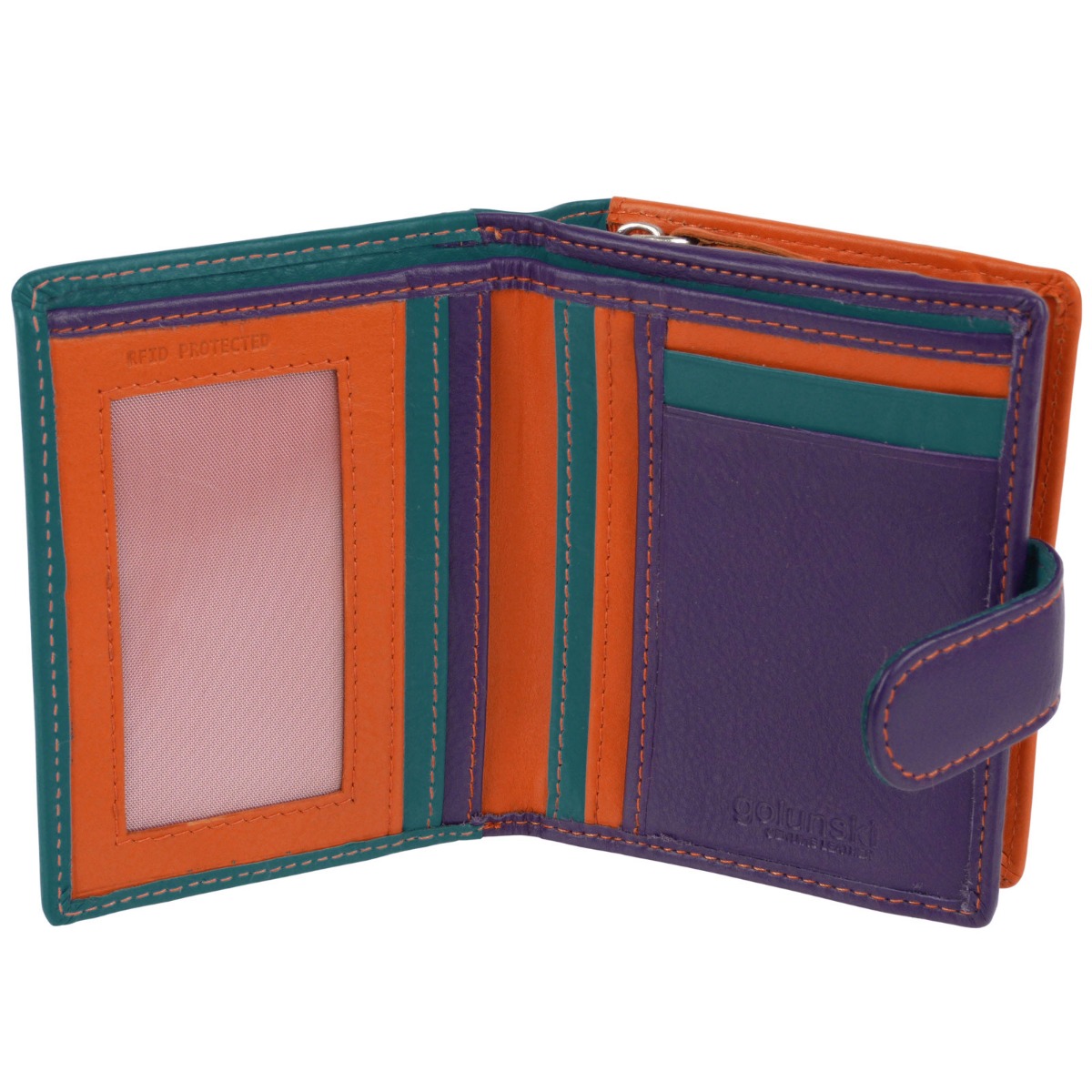Golunski Leather Ladies Compact Purse/Wallet RFID Protected - Picture 54 of 57