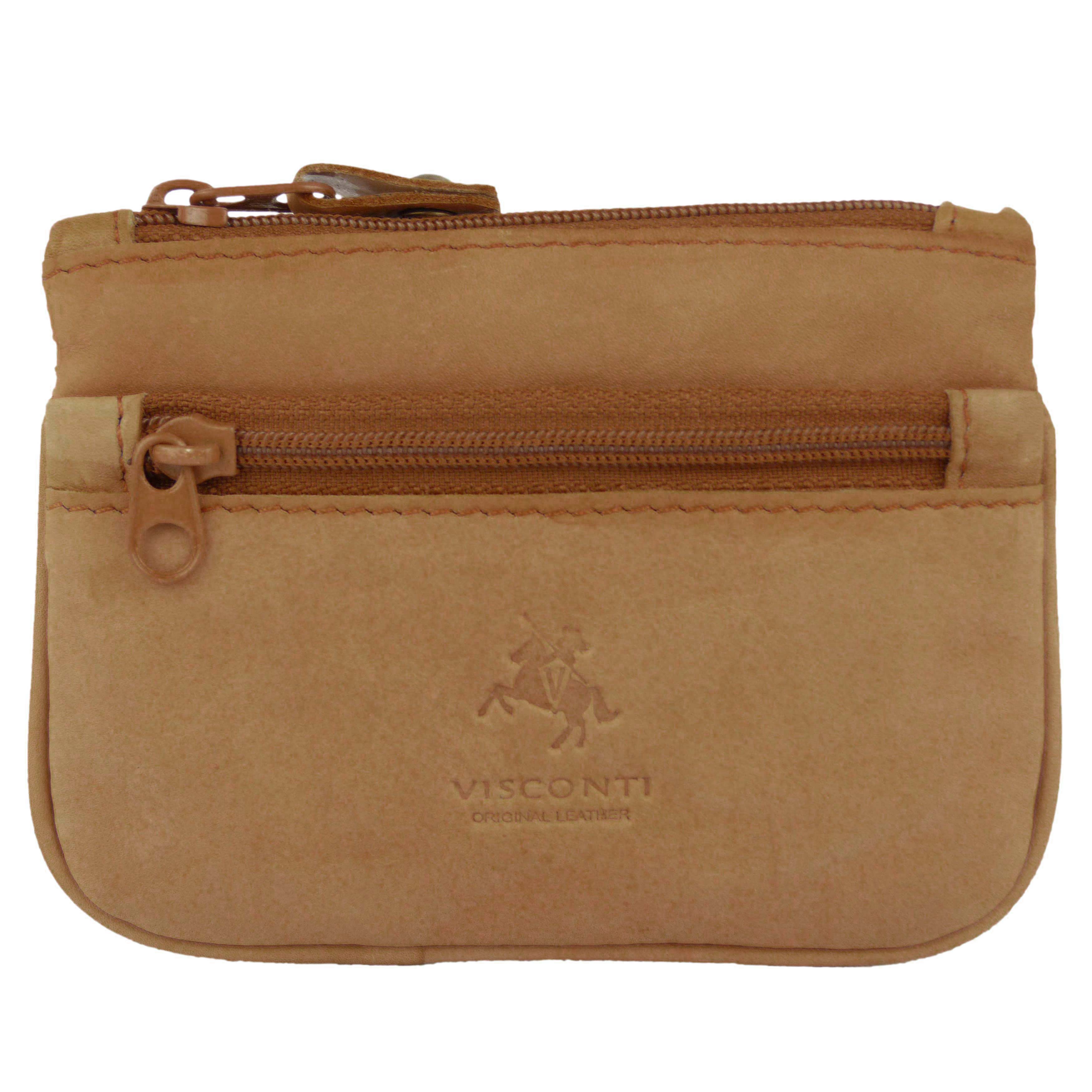 Cartera de monedas de cuero de calidad para hombre damas de Visconti Keys cambio de cremallera 5 colores - Imagen 8 de 10