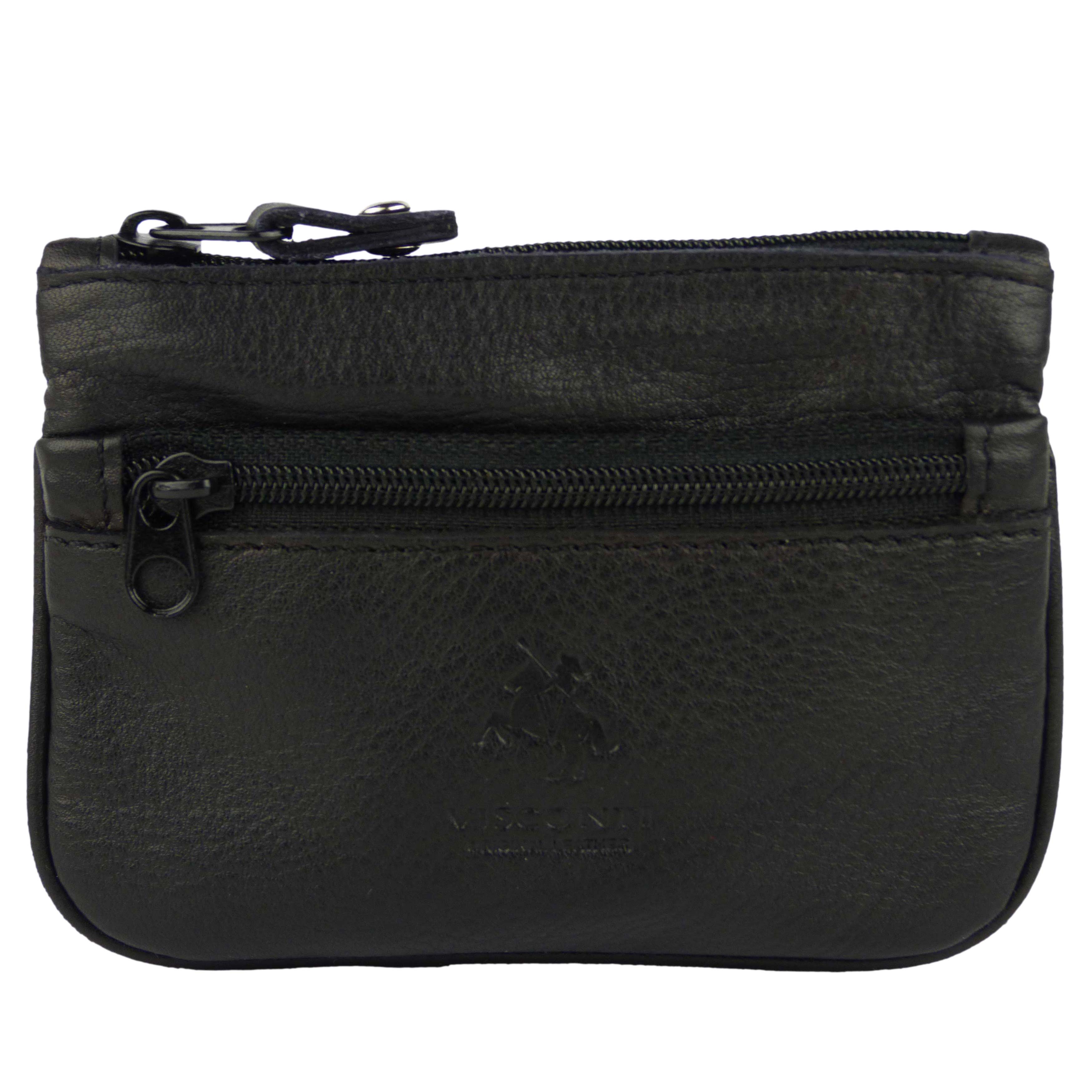 Cartera de monedas de cuero de calidad para hombre damas de Visconti Keys cambio de cremallera 5 colores - Imagen 9 de 10