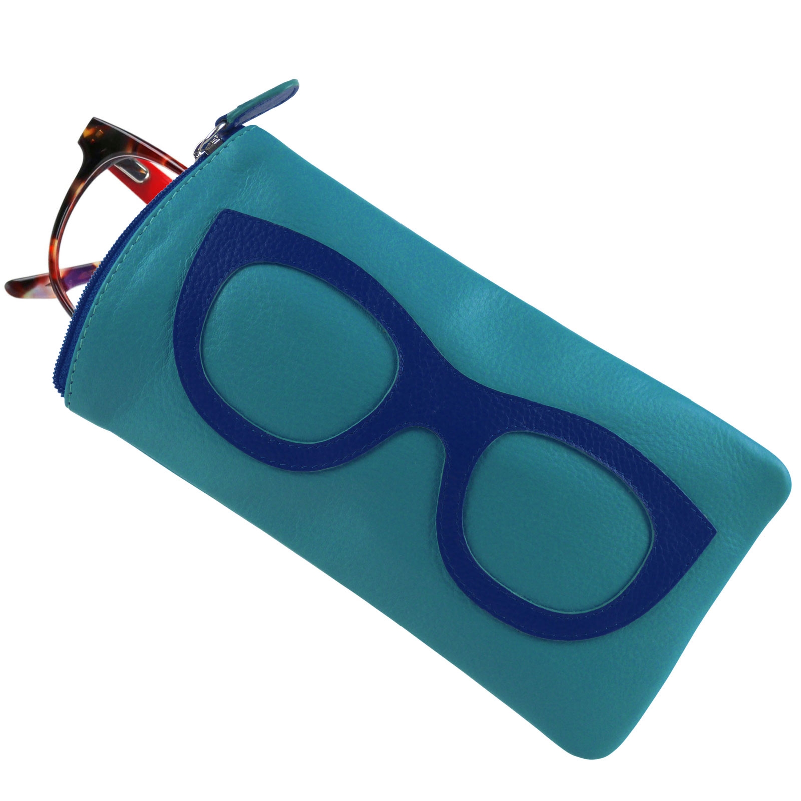 Ladies Leather Colourful Glasses Case by Ili New York Spectacles Sun Summer - Picture 51 of 141