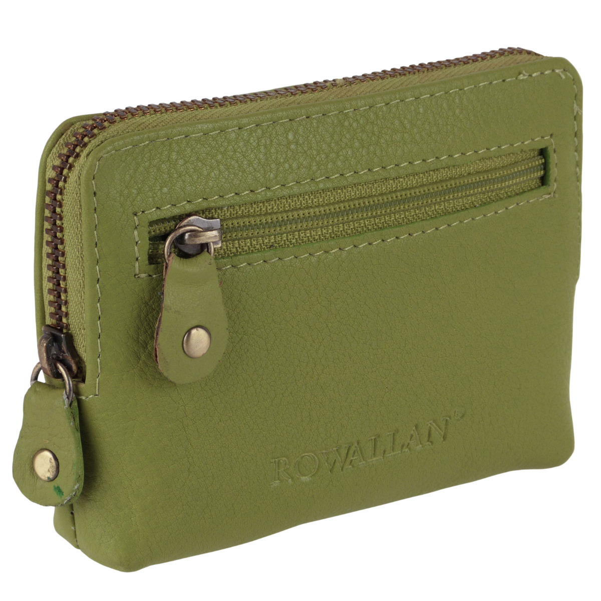 Rowallan of Scotland Unisex Leather Top Zip Coin Purse - Bild 13 von 42