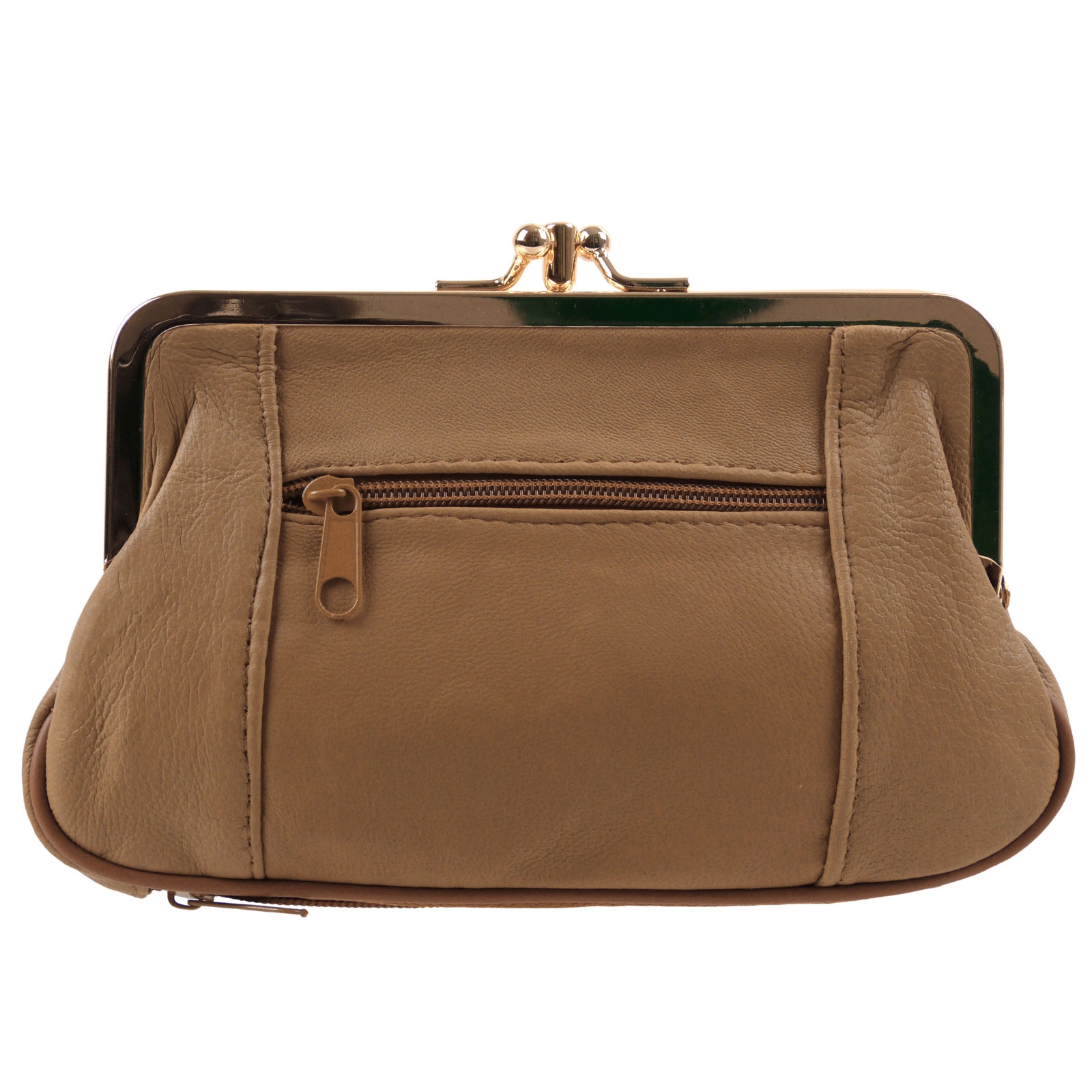 Borsa per monete donna in pelle Oakridge doppio fischio con spazio per carta di credito - Foto 19 di 34