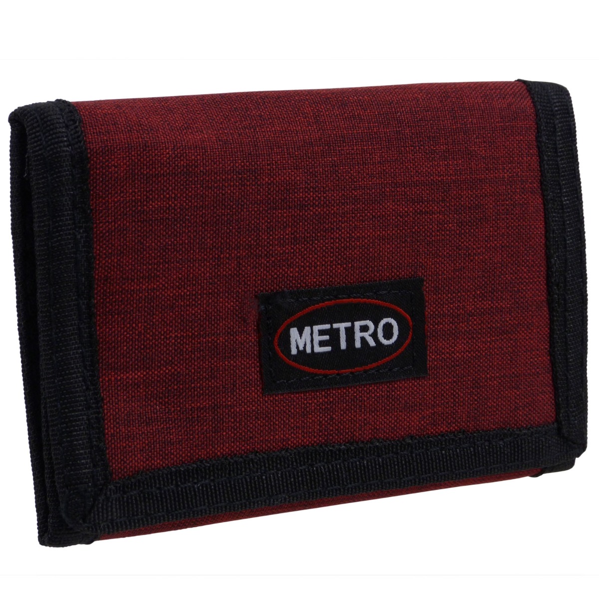 Metro Mens Boys Canvas Tri-Fold Cash & Card Wallet - Picture 17 of 22