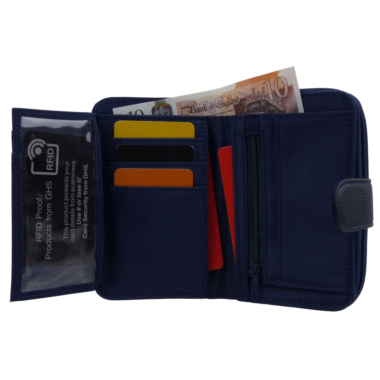Cartera/billetera de cuero Lorenz con cremallera con bolsa de regalo gratuita - Imagen 22 de 40