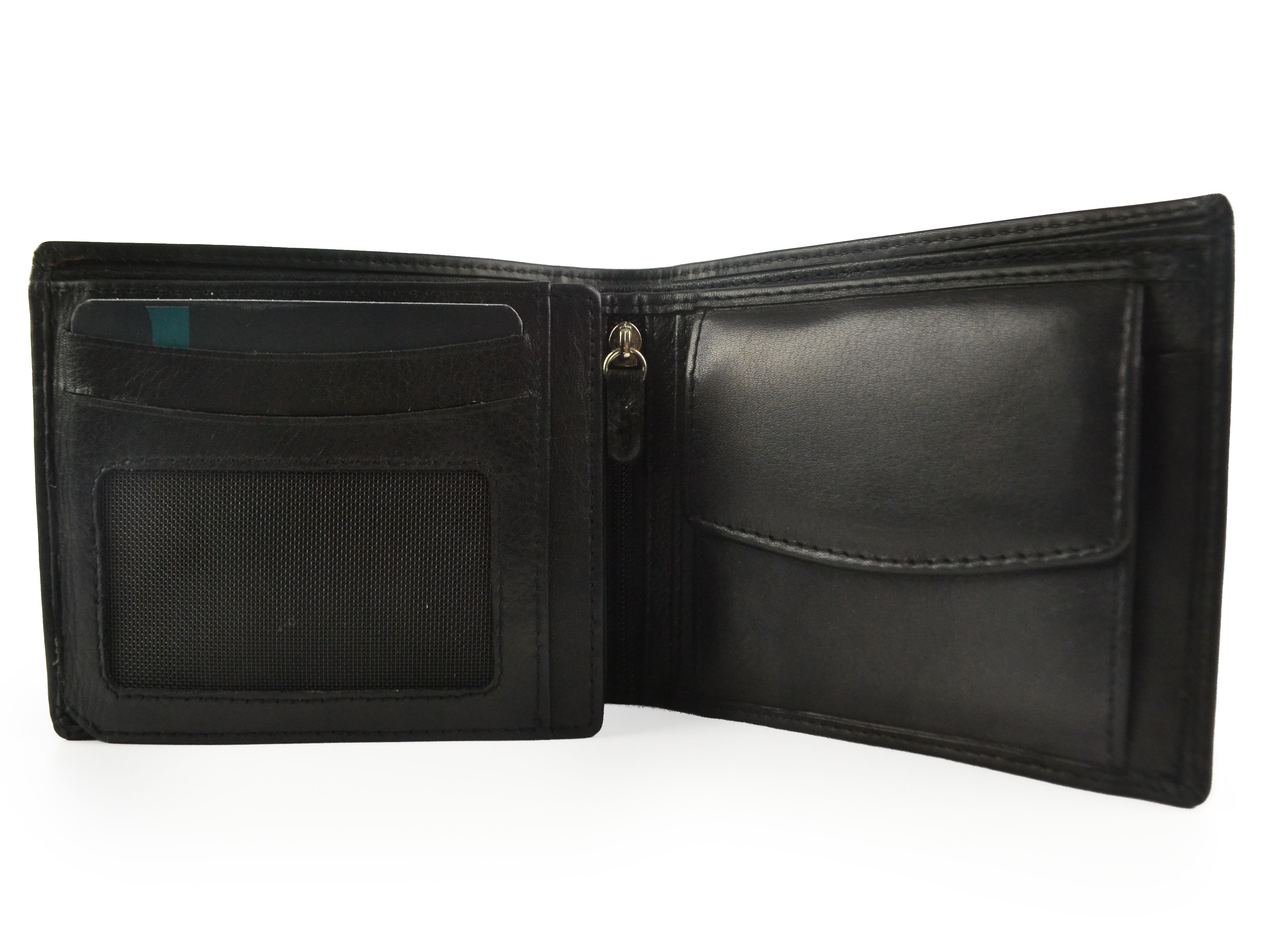 Prime Hide Leder Herren dreifach faltbare Münze & Karten Geldbörse - Bild 6 von 13