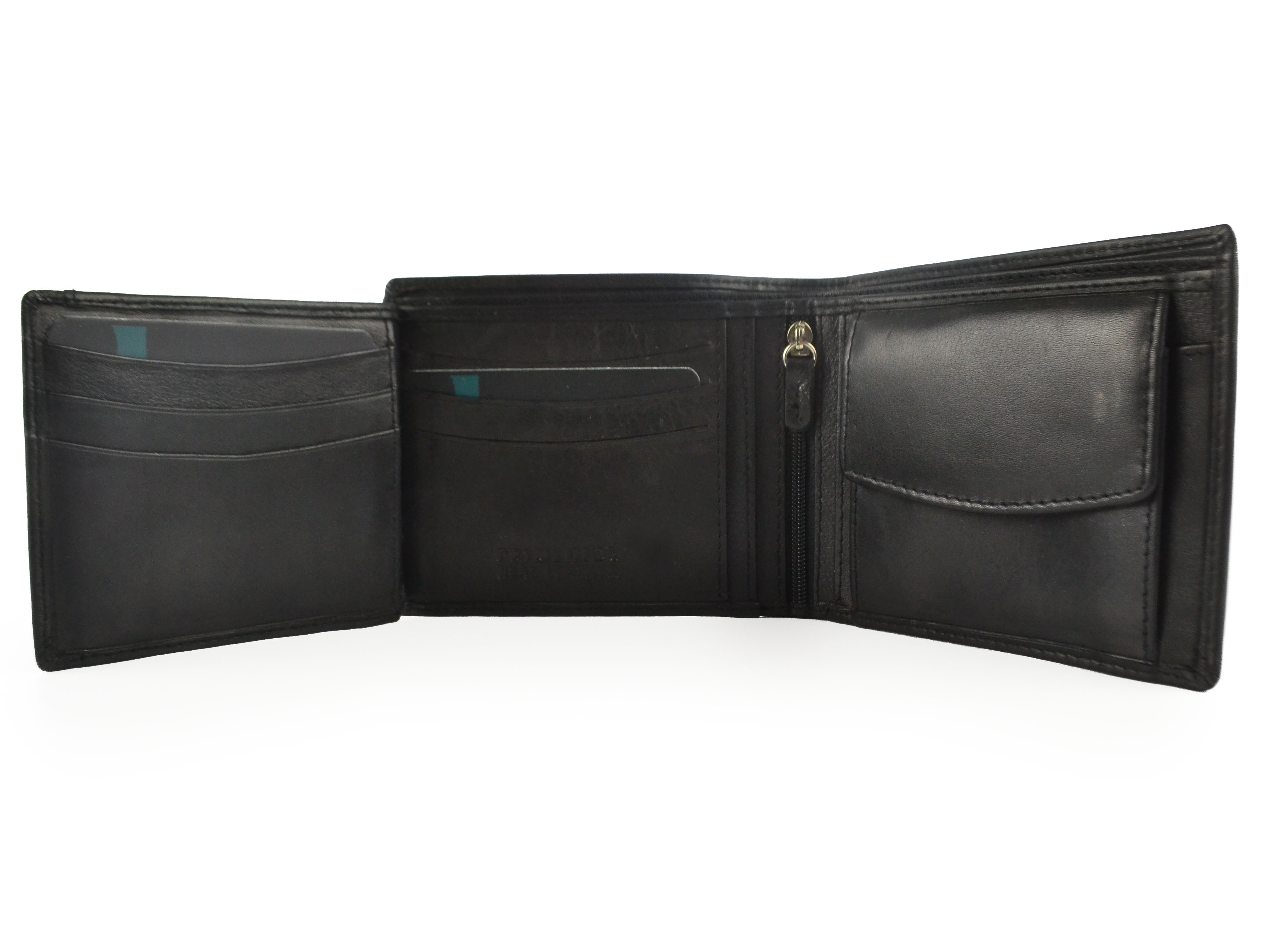 Prime Hide Leder Herren dreifach faltbare Münze & Karten Geldbörse - Bild 8 von 13