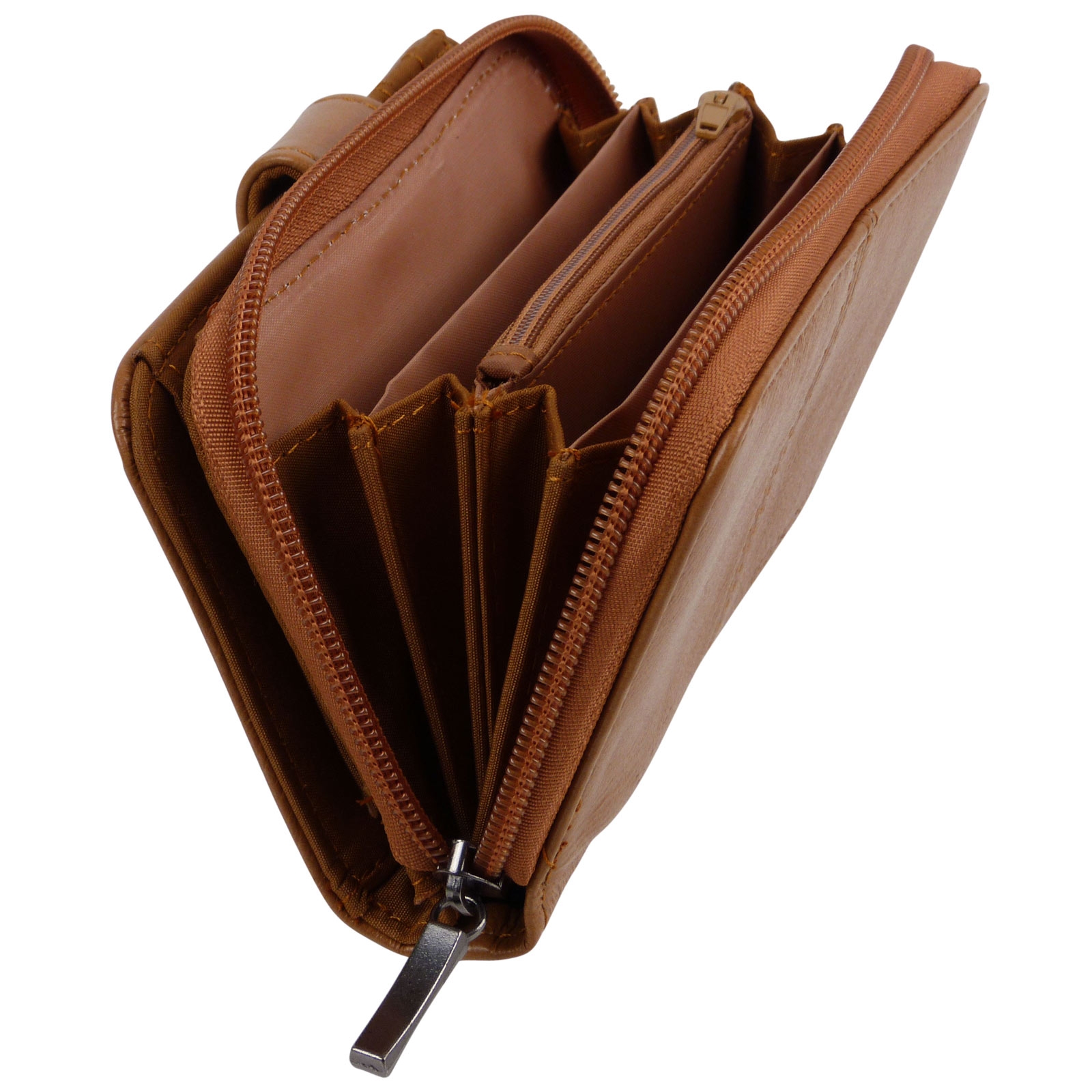 Cartera/billetera de cuero Lorenz con cremallera con bolsa de regalo gratuita - Imagen 39 de 40