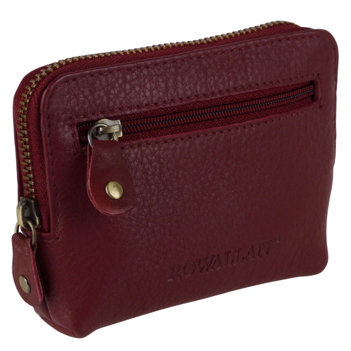 Rowallan of Scotland Unisex Leather Top Zip Coin Purse - Bild 28 von 42