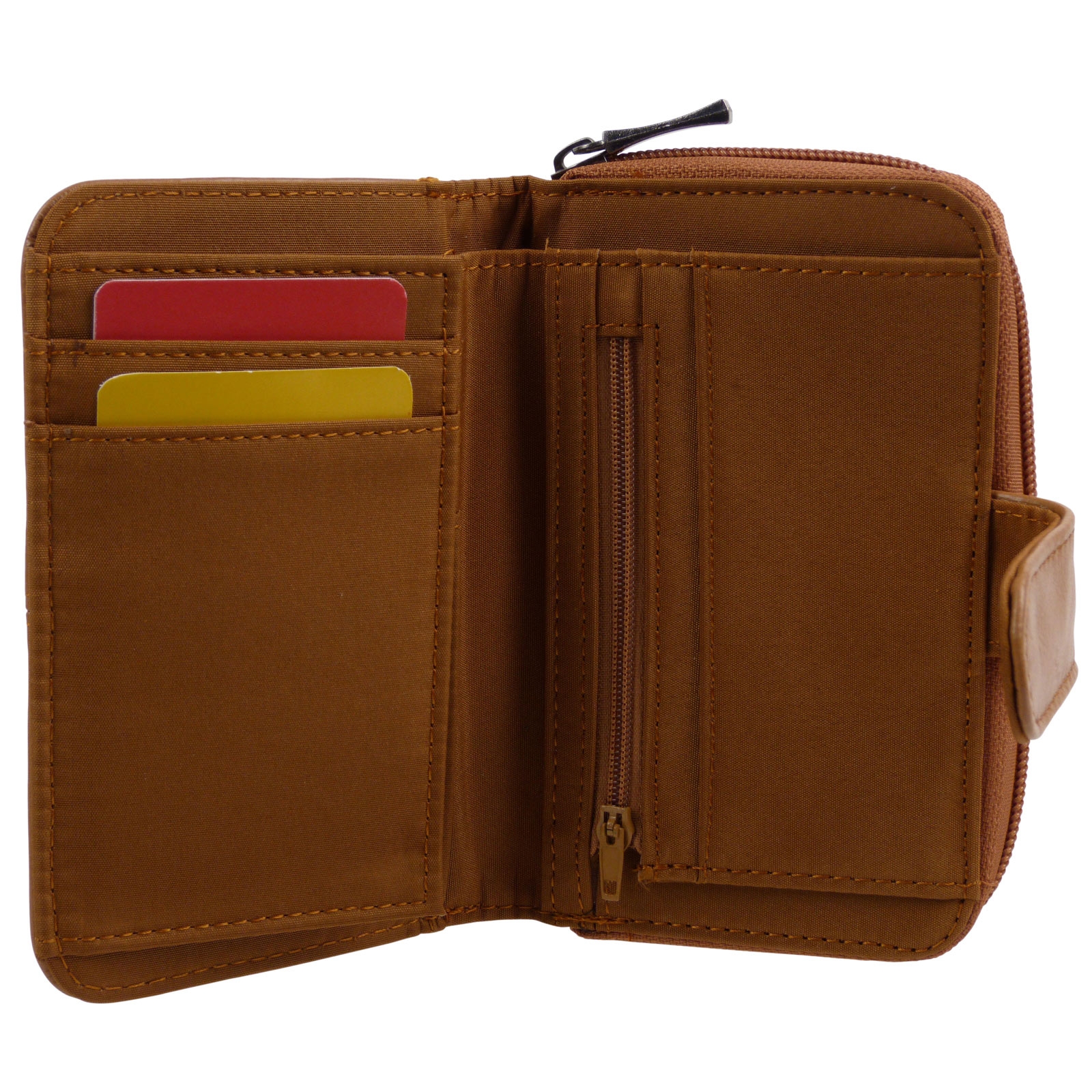 Cartera/billetera de cuero Lorenz con cremallera con bolsa de regalo gratuita - Imagen 36 de 40