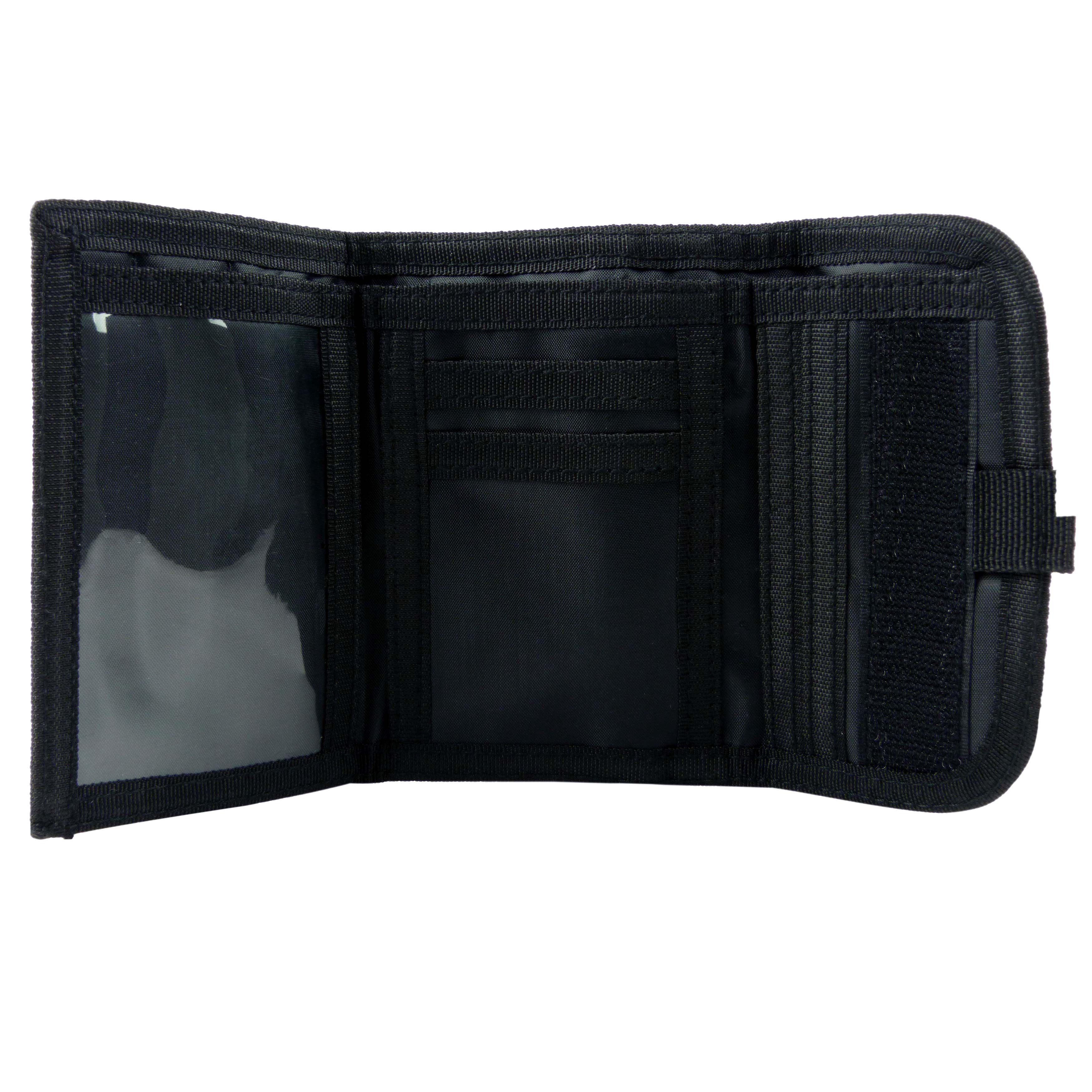 Mens Boys Canvas Tri-Fold Wallet by RED X Credit/Debit Card 2 Colours Change ... - Picture 3 of 7