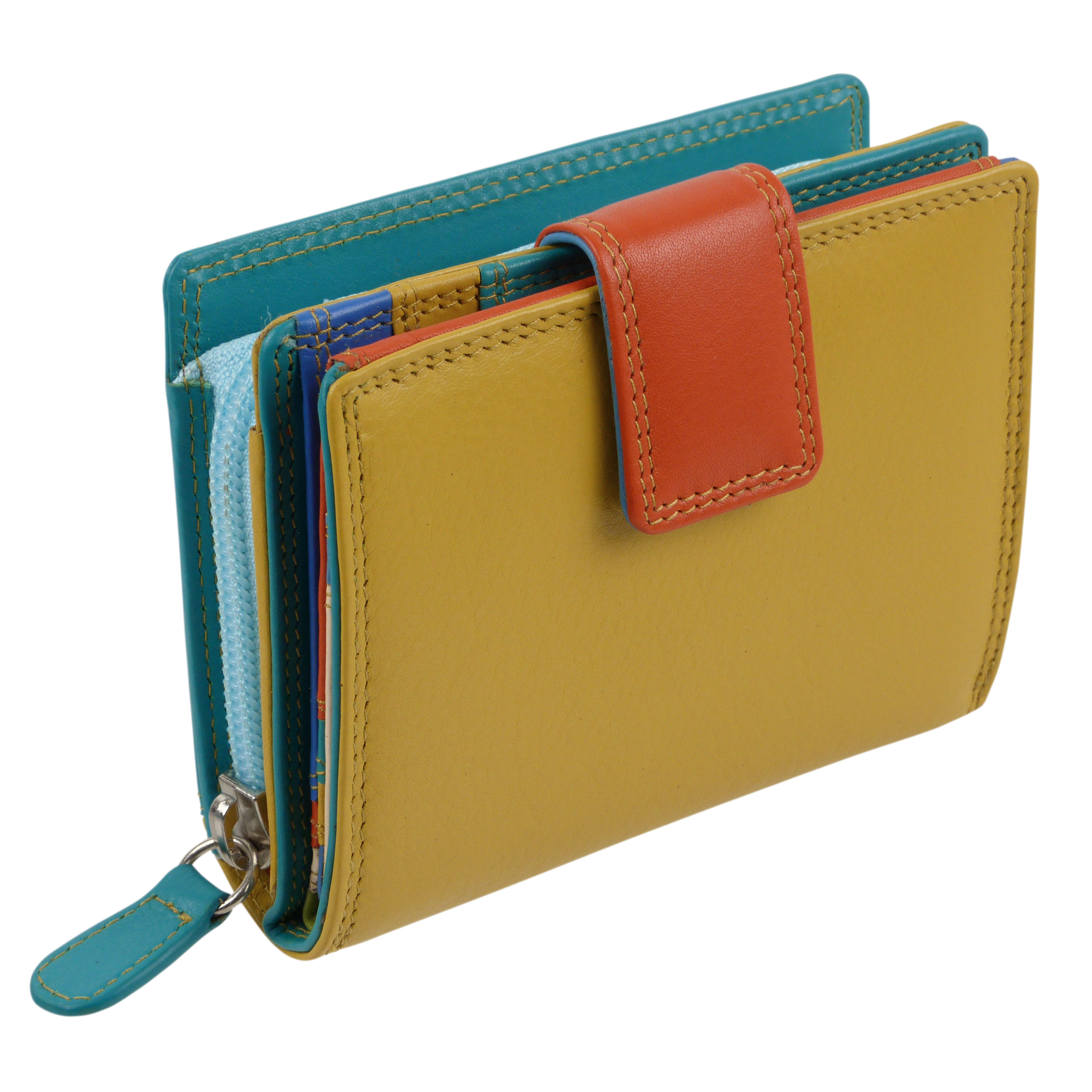 Premium Leather Zipped Multi Colour Wallet - Lambland