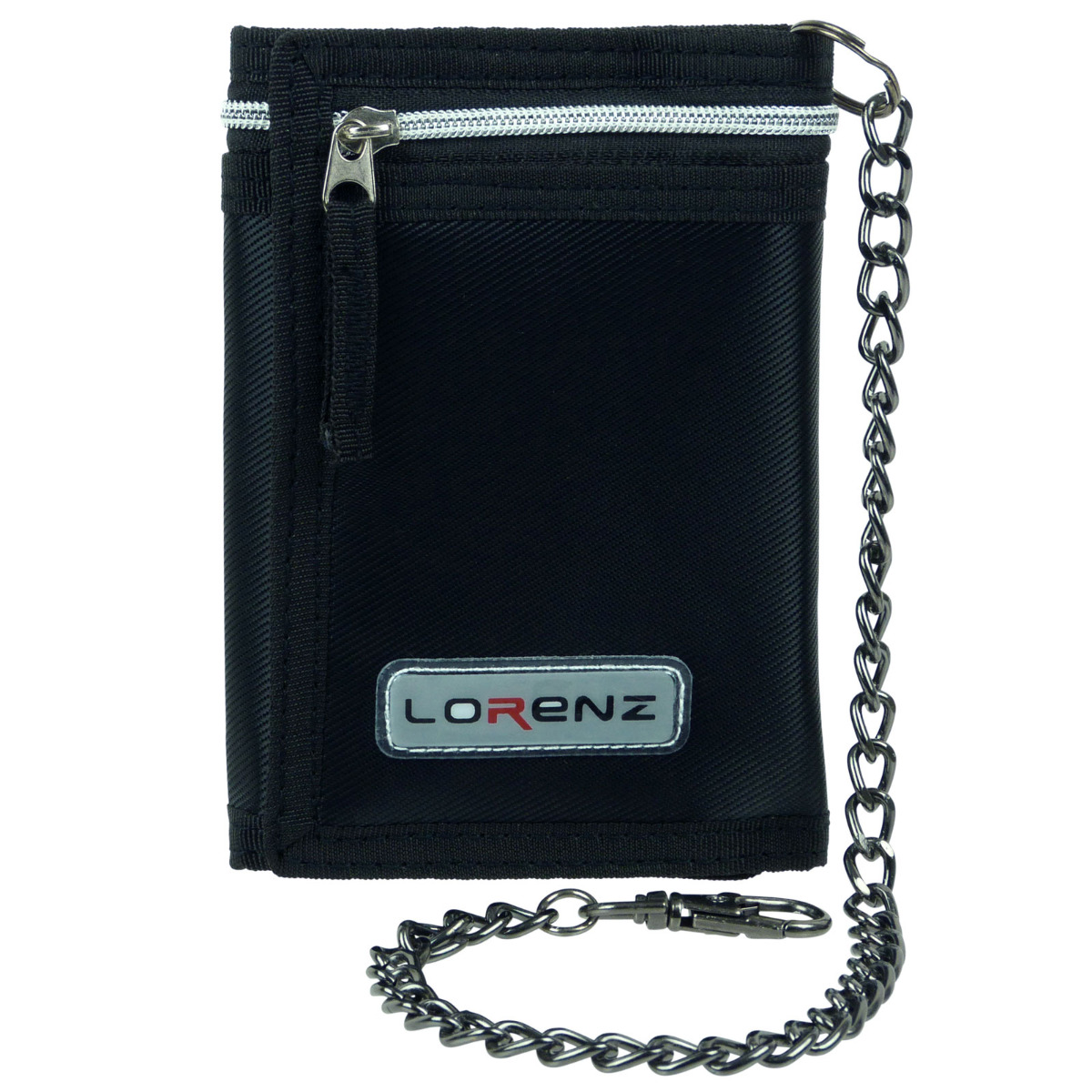 Mens Boys TriFold Sports Wallet by Lorenz with Security Chain Handy - Picture 11 of 14
